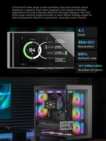 Refroidisseur liquide pour processeur DEEPCOOL LT VISION 360, refroidissement par eau, dissipateur thermique en cuivre avec LED ARGB pour PC de jeu