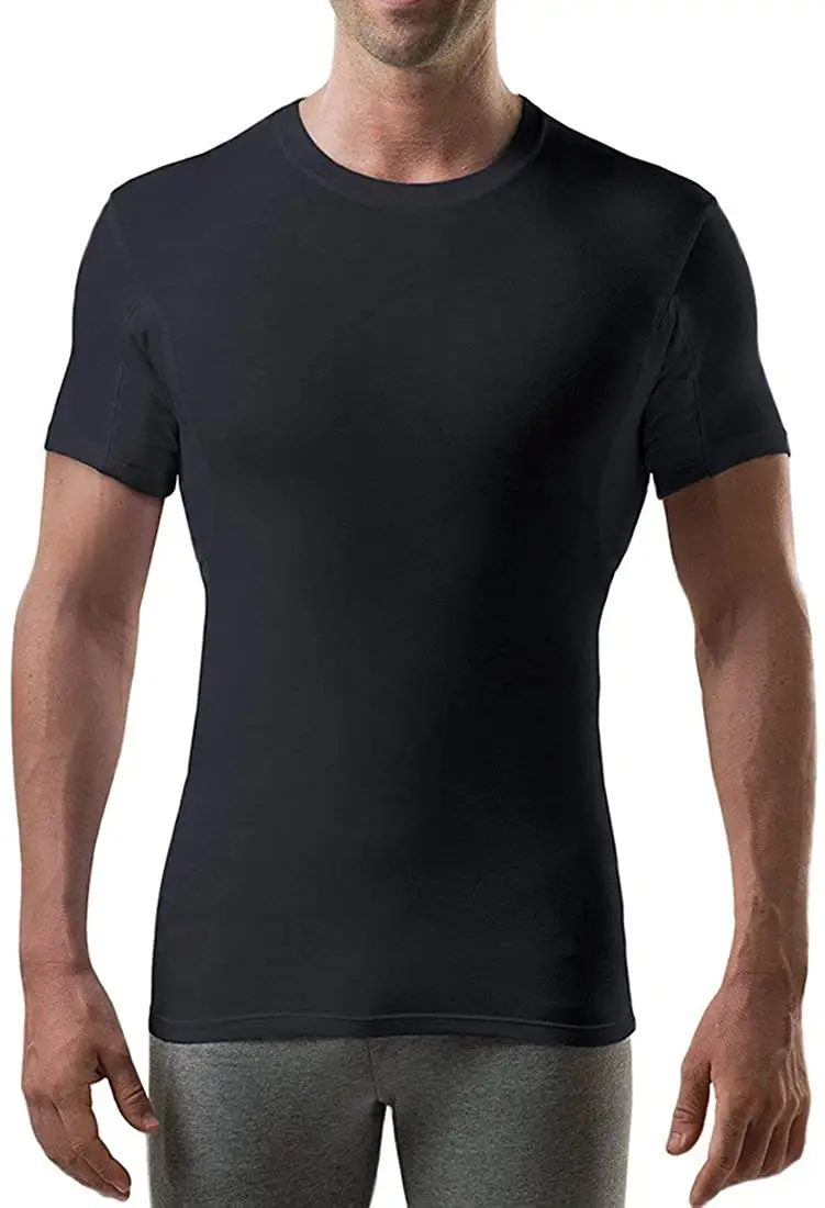 T-Shirt 100% in cotone resistente al sudore da uomo marca Enerup canottiera con materassini Slim con scollo a o T-Shirt Slim