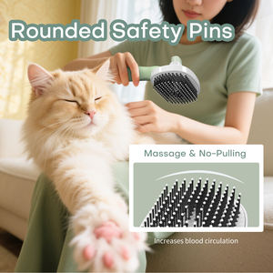 Autopulente peli di pelliccia di animali domestici spille in <span class=keywords><strong>Nylon</strong></span>/setole pettine cane e gatto spazzola - Product Image 4