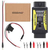 Adaptador GODIAG GT106 PLUS de 24V a 12V para Camiones de Trabajo Pesado con Función de Limpieza y Prueba de Inyectores de Combustible y Prueba de Relés para Autos y Camiones