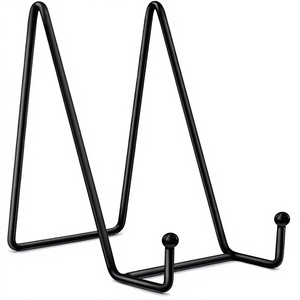 Black Metal Dish and Bowl <b>Rack</b> Standing Holder Storage Organizer Modern Single Tier Metal <b>Plate</b> <b>Rack</b> Holder Decorative Holder - Product Image 1
