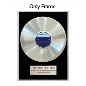 Plaque personnalisée or argent noir tenture murale cadre en aluminium affiche or <span class=keywords><strong>platine</strong></span> cadre pour disque <span class=keywords><strong>vinyle</strong></span> - Product Image 4