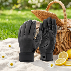 Gants de protection sportifs respirants, durables, antidérapants, avec fermeture auto-agrippante, en tissu polyuréthane pour l'escalade et la descente en rappel - Product Image 5