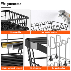 Étagères de <span class=keywords><strong>rangement</strong></span> de cuisine modernes à double niveau, imperméables, <span class=keywords><strong>sous</strong></span> l'évier, en acier au carbone durable, organisateur de <span class=keywords><strong>rangement</strong></span> pour la maison - Product Image 4