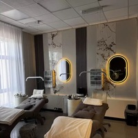Lampe LED demi-lune 45W à suspension libre de 28 pouces, nouvelle, pour salon de beauté, ongles, tatouage, extensions de cils