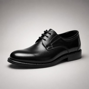 <span class=keywords><strong>Scarpe</strong></span> Derby in Pelle di Cavallo Lavata per Uomo, Suola in Pelle Goodyear, Allacciatura Formale per Affari - Product Image 1