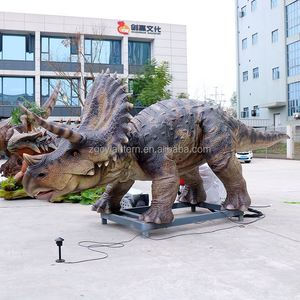 Atracciones del Zoológico Urbano de Vida Silvestre: Triceratops Animatrónico Personalizado de Construcción Metálica para Uso Público en Centros Comerciales y Aeropuertos - Product Image 5