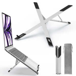 Xách tay hợp kim nhôm máy tính xách tay đứng có thể gập lại máy tính xách tay hỗ trợ Khung máy tính tản nhiệt phụ kiện mới cho máy tính xách tay cơ sở - Product Image 5