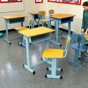 Ensemble scolaire ergonomique durable de conception moderne de haute qualité Bureau et chaise réglables confortables pour les enfants pour l'apprentissage des élèves - Product Image 2