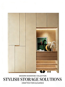 Componentes Modulares Desmontables para Armario, Estanterías Abiertas de Gran Capacidad para Soluciones de Muebles de Dormitorio Modernos y Personalizables - Product Image 1