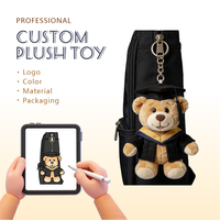 Peluches multicolores de haute qualité 2026, personnalisables avec logo d'entreprise, jouets en peluche ours en peluche anime