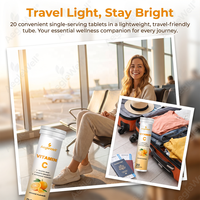Tablet Vitamin C Effervescent Rasa Jeruk AegleWell, 20 Tablet Kemasan Tube, Suplemen Vitamin C Harian, OEM Private Label