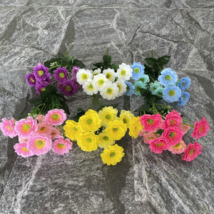 Arrangement de fleurs artificielles en soie de chrysanthème Yulong Craft Flower Factory, 30cm-100cm, décoration intérieure, accessoires de mariage - Product Image 3