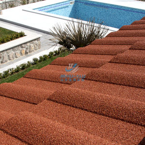 Écologique Économie D'énergie Ignifuge <span class=keywords><strong>Pierre</strong></span> Puce Feuilles De Toiture En Métal Tuiles Plates En Gros En Vrac - Product Image 2