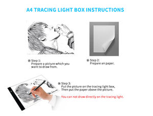 Super dünner Körper A4 LED Zeichenbrett Kopierpapier einfach zu zeichnen Maltablett - Product Image 6