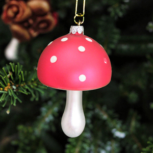 Ready-made High Quality Festival Mushroom Shape <strong>Glass</strong> Handmade Christmas <strong>Tree</strong> Hanging Ornaments - Product Image 4