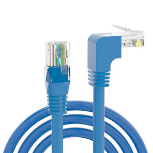 <span class=keywords><strong>Meilleur</strong></span> prix 90 degrés Rj45 Ftp Cat6 Cat6A 100% pur cuivre massif 0.5M 2M cordon de raccordement cavalier <span class=keywords><strong>Ethernet</strong></span> Lan câbles réseau - Product Image 2