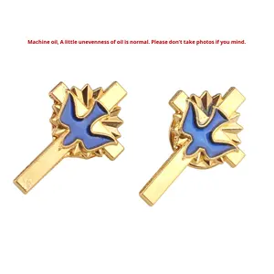 Pour <span class=keywords><strong>Amazon</strong></span> vente chaude rétro alliage bijoux paix colombe croix <span class=keywords><strong>broche</strong></span> pour enfants religieux vêtements accessoires placage en gros - Product Image 1
