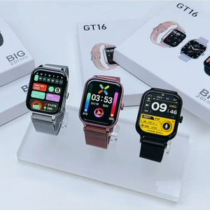 Montre connectée GT16 tendance et abordable avec double <span class=keywords><strong>bracelet</strong></span>, Montre connectée GTS4, <span class=keywords><strong>Bracelet</strong></span> sport multifonctionnel - Product Image 2