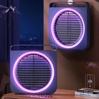 Lampe anti-moustiques électrique domestique murale, piège à moustiques rechargeable à choc électrique pour intérieur