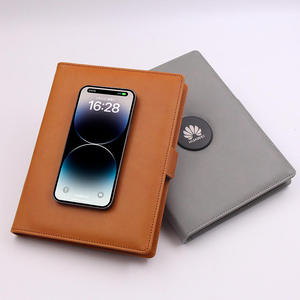 Tùy chỉnh A5 lá lỏng lẻo máy tính xách tay da với 100 sheets không dây LED biểu tượng ngân hàng điện nhiệt ràng buộc giáng sinh quà tặng doanh nghiệp - Product Image 2