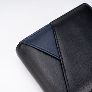 2022 mode feu géométrique court PU hommes portefeuille personnalisé carte de crédit étanche petit porte-monnaie cadeau de noël - Product Image 5