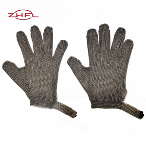 Gants de boucher en maille métallique en acier inoxydable de qualité alimentaire, protection anti-coupure EN388 niveau 5, protection anti-abrasion ANSI/ISEA niveau 9 - Vente chaude - Product Image 4