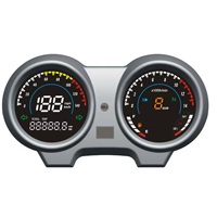 Compteur de vitesse de moto numérique CG150 TITAN150 LED Version simple