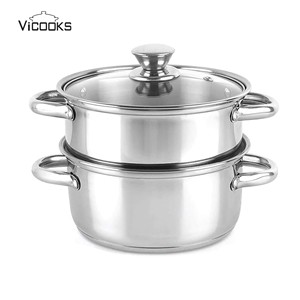 Stainless Steel Cooking <strong>Pot</strong> with <strong>Steamer</strong> <strong>Insert</strong> Kitchen Cookware Premium Heavy Duty <strong>Steamer</strong> <strong>Pot</strong> Set - Product Image 2