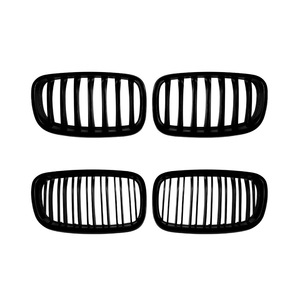 Grille de calandre BMW X5 X6 E70 E71 2006-2013, garniture simple ou double ligne en ABS, fixation par vis, compatible pare-chocs - Product Image 2