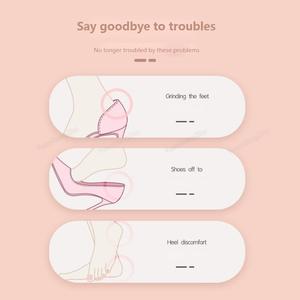 Demi-semelles de protection pour chaussures de femmes, coussinets anti-usure, talons hauts, semelles antidérapantes, coussinets de soins des pieds Anti-meulage - Product Image 3