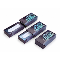 Boîte d'emballage coulissante carrée en papier recyclable avec logo personnalisé, boîte cadeau rigide en carton gris premium pour bijoux et électronique