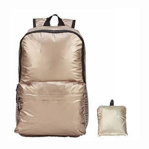 Sac à dos de voyage personnalisé, mini, imperméable, avec logo, pas cher, léger, en nylon, portable, sac d'extérieur pliable - Product Image 4