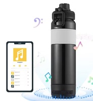 Bouteille d'eau avec haut-parleur Bluetooth écologique, rechargeable sans fil, pour les sports de plein air, la salle de sport, la maison, volume élevé