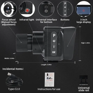 Kính viễn vọng kỹ thuật số 4K độ phân giải cao màn hình lớn thiết bị nhìn đêm hồng ngoại ngoài trời ngày/đêm sử dụng kép cho Cung ghép - Product Image 4