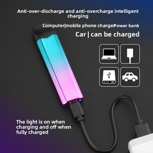 Type-C <strong>Recharge</strong> Double Sided Electric Arc <strong>Lighter</strong>, Lightweight Multi Color Portable Smoking <strong>Lighter</strong> Custom Logo Available - Product Image 6