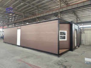 บ้านคอนเทนเนอร์ขนาด 20 ฟุต แบบขยายได้ สองห้องนอน หนึ่งห้องนั่งเล่น พร้อมหน้าต่างและประตูอลูมิเนียมแบบกันความร้อน - Product Image 5