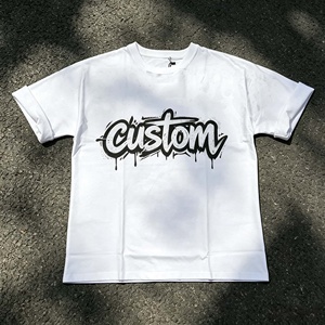 T-shirt surdimensionné à manches courtes pour homme avec motif imprimé lettres, style streetwear, col rond, décontracté - Product Image 2
