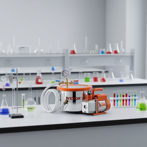 Kit de chambre à vide monophasée de 1,5 gallon, 3,5 CFM, équipement de dégazage pour laboratoire - Product Image 2