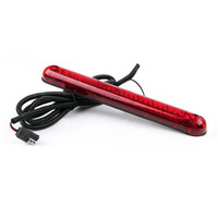 مصباح فرامل علوي 24LED بجهد 12 فولت، مصباح خلفي أحمر عالمي HS-0300 بقوة 30 لومن، قطع غيار للسيارات والشاحنات والمقطورات