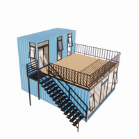 Casas Prefabricadas Modernas de Acero en Contenedores, Cafetería, Restaurante, Bar Móvil, Baño, Villa, Ecológicas, Resistentes al Fuego e Impermeables