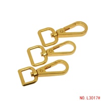 Mousqueton à ressort rétro doré de 16,5 mm, mousqueton pivotant en alliage pour sac à main, vente en gros personnalisée