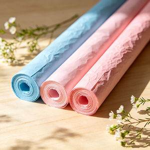 Flexible Crepe <b>Paper</b> Vibrant Color DIY Craft Material For Flower Making Party Decor And Gift <b>Wrapping</b> - Product Image 2