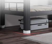 Lit superposé en métal robuste avec structure en acier pour dortoir scolaire, idéal pour les étudiants et le personnel, gain de place