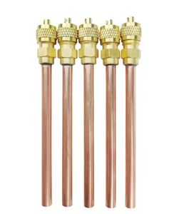 Pezzi di ricambio del condizionatore d'aria 1/4 "valvola di accesso di refrigerazione in rame - Product Image 5