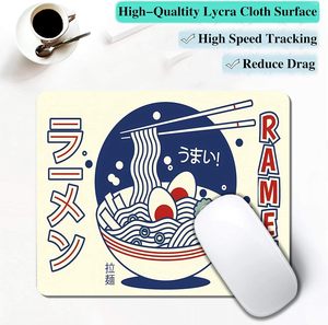Tapis de souris imperméable, tapis de souris à thème alimentaire japonais pour souris sans fil, petit tapis de souris portable à thème Ramen pour ordinateur portable, PC et <span class=keywords><strong>Mac</strong></span> - Product Image 4