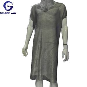 फैशन बॉडी मेटल ज्वेलरी स्टेनलेस स्टील <span class=keywords><strong>304</strong></span> 316 रिंग मेल महिला निहित चेनमेल कवच जंपसूट/टी-शर्ट - Product Image 1