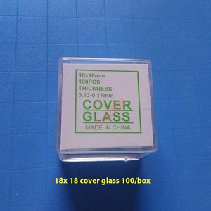 7201 18x18mm coprioggetti in vetro 100/scatola di dimensioni speciali per i produttori di microscopi facili inchiodare Garanzia di 3 anni ODM personalizzato - Product Image 3