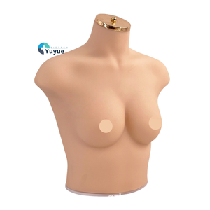หุ่นจำลองท่อนบนสตรีทำจากซิลิโคนเสมือนจริงสำหรับวิทยาศาสตร์การแพทย์ แบบครึ่งตัวสำหรับใส่เสื้อชั้นใน ขนาด 75B/C - Product Image 1