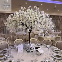 Meilleures ventes Arbre de cerisier artificiel blanc tombant de 1,2 m 1,5 m Centre de table de mariage Arbre de fleurs décoratif